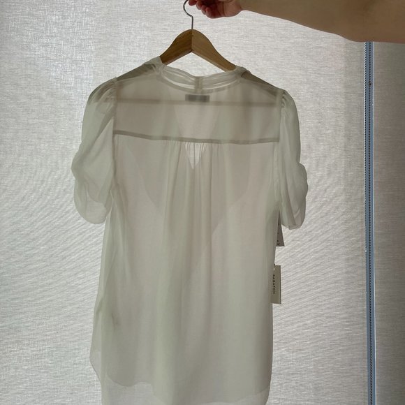 Aritzia Babaton Sheer Blouse (new w/ tags) - Picture 2 of 3